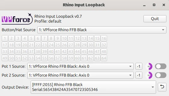 RhinoLoopback Application