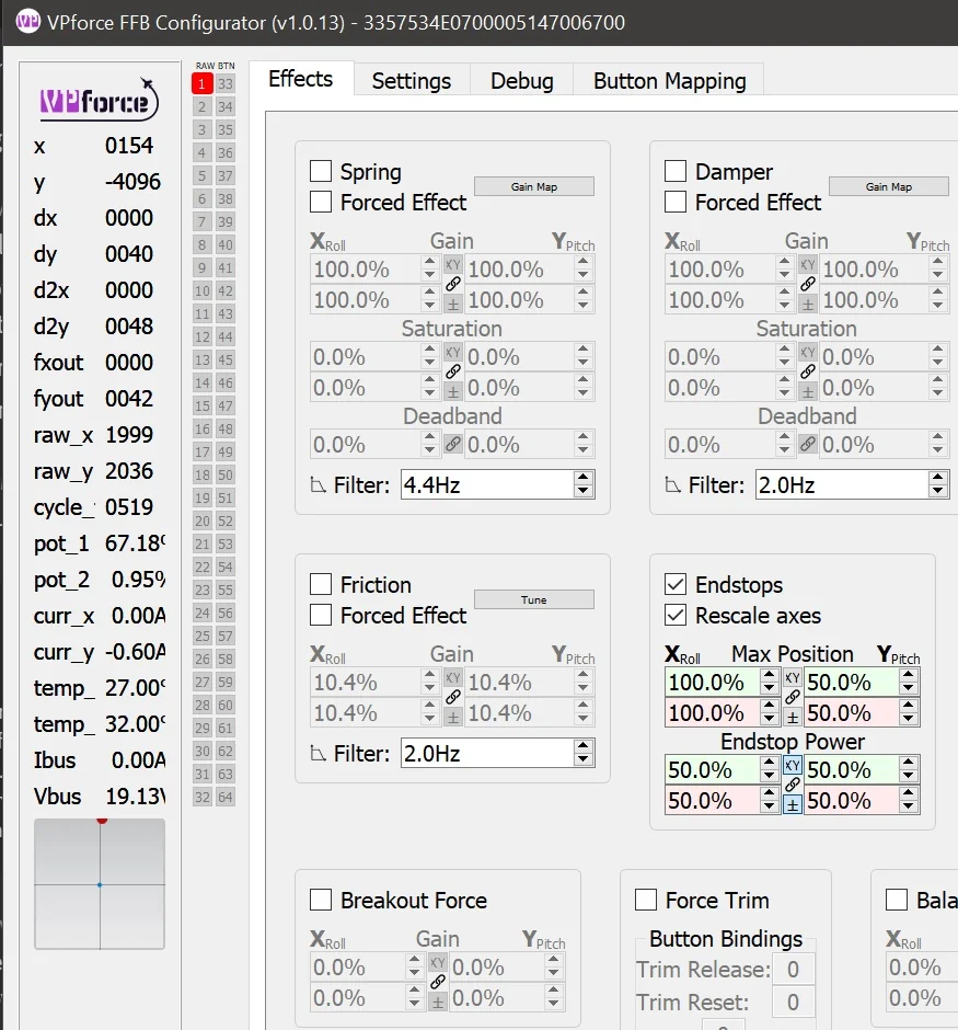 Effects Tab View