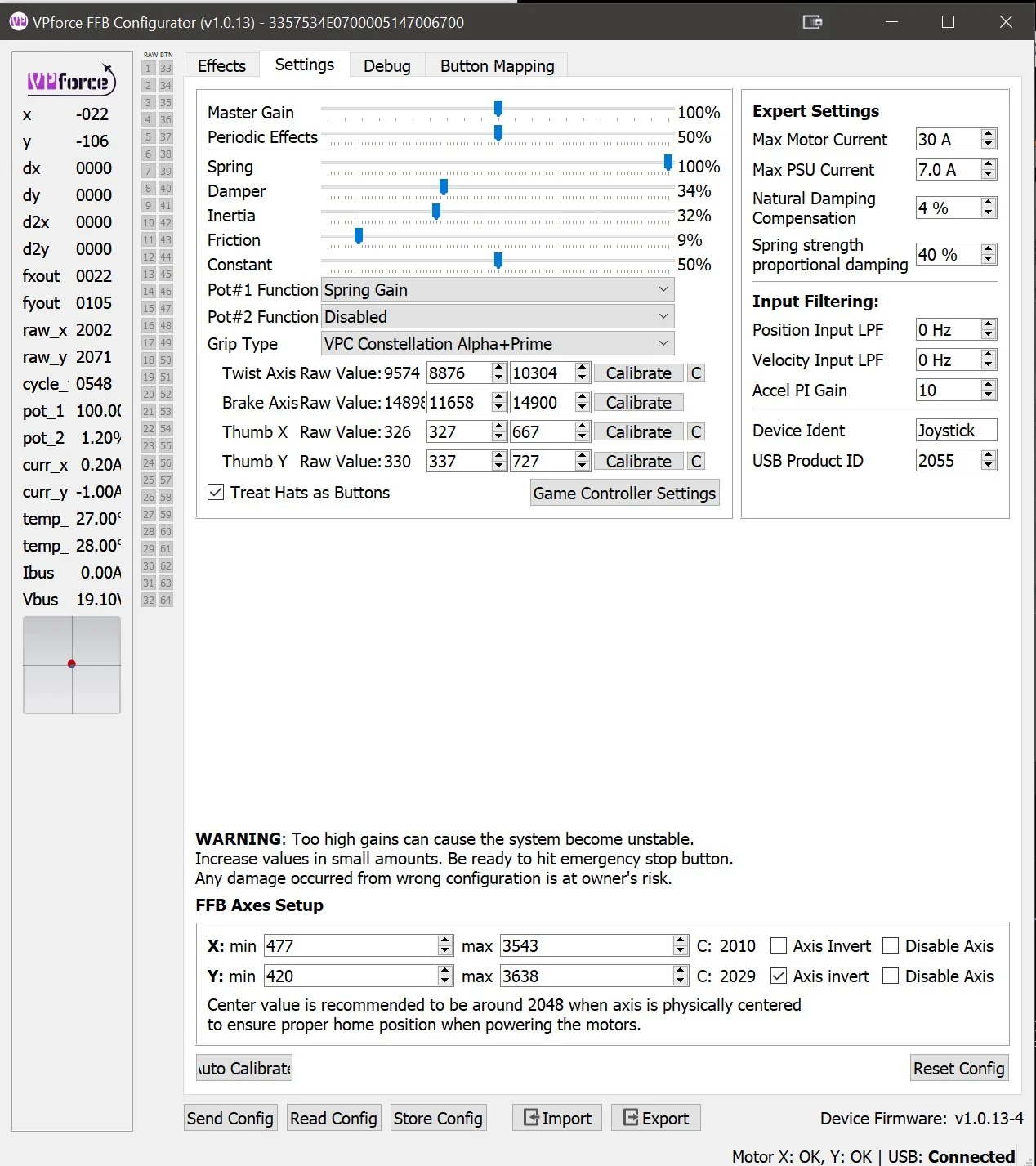 Settings Tab View