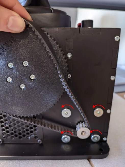 Motor mounting bolts location